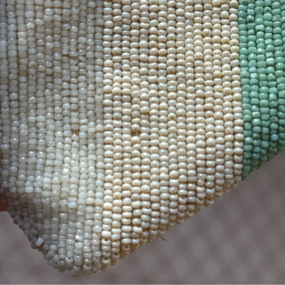 Vintage 1930s Beaded Bag Handmade in Belgium with Strap - Picture 11 of 12